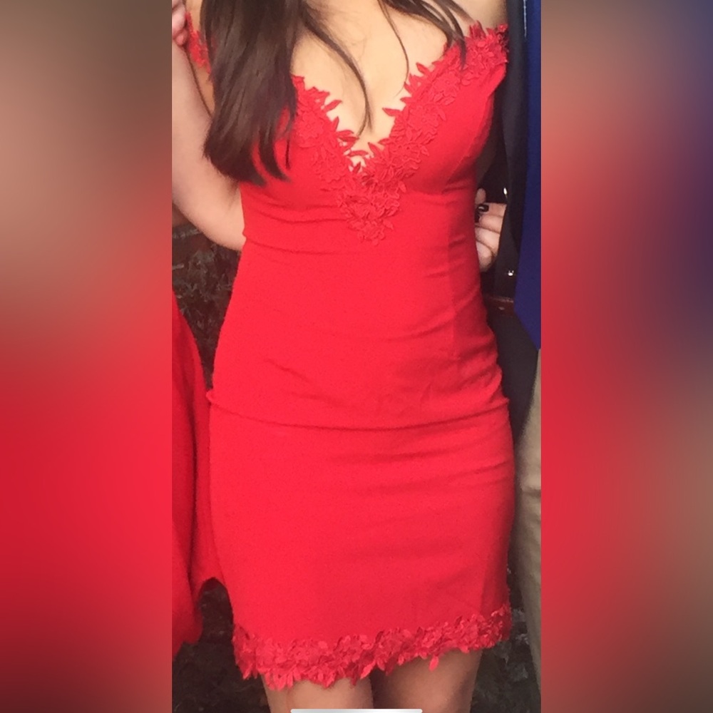 Sexy Red Cocktail Dress